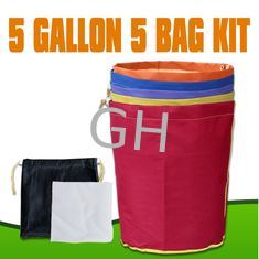 China Hydroponics Bubble hash Bag Extraction 5 Gallon 5 Bag Kits supplier