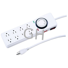 China New Design 8 Way Muti-function Power Strip 24-hour Programmable Digital Timer Plug Light Timers Switch supplier