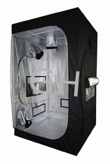 China Light Proof Black Hydroponic Grow Tent With 600D Mylar Fabric For Greenhouse Horticulture supplier