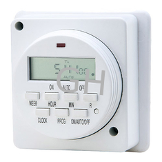 China Wall Mounted Outlet Digital Light Timers 230V , Plug Timer Switch For Grow tent supplier